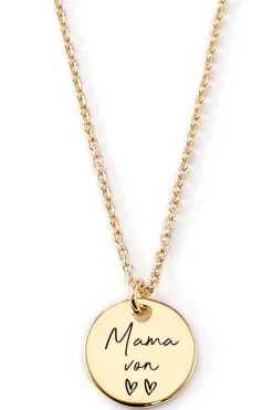 Schmuckladen Gravierbare Halskette "Mama von..."^ Spruchketten|Personalisierter Schmuck Für Mamas