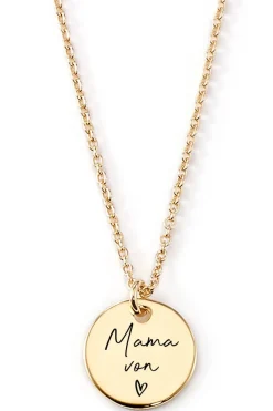 Schmuckladen Gravierbare Halskette "Mama von..."^ Spruchketten|Personalisierter Schmuck Für Mamas