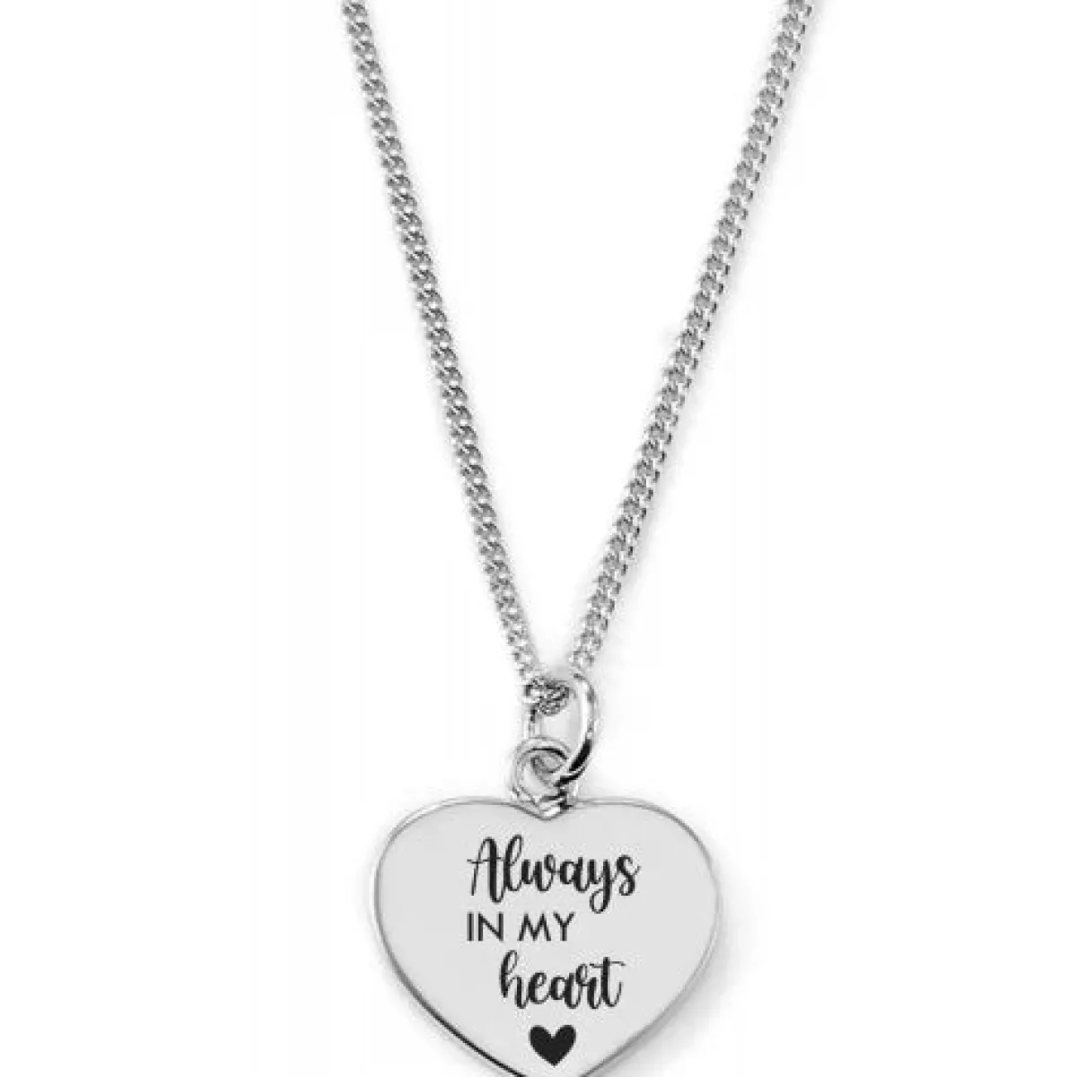 Schmuckladen Gravierbare Herzkette Always in my Heart^ Muttertag|Herzketten