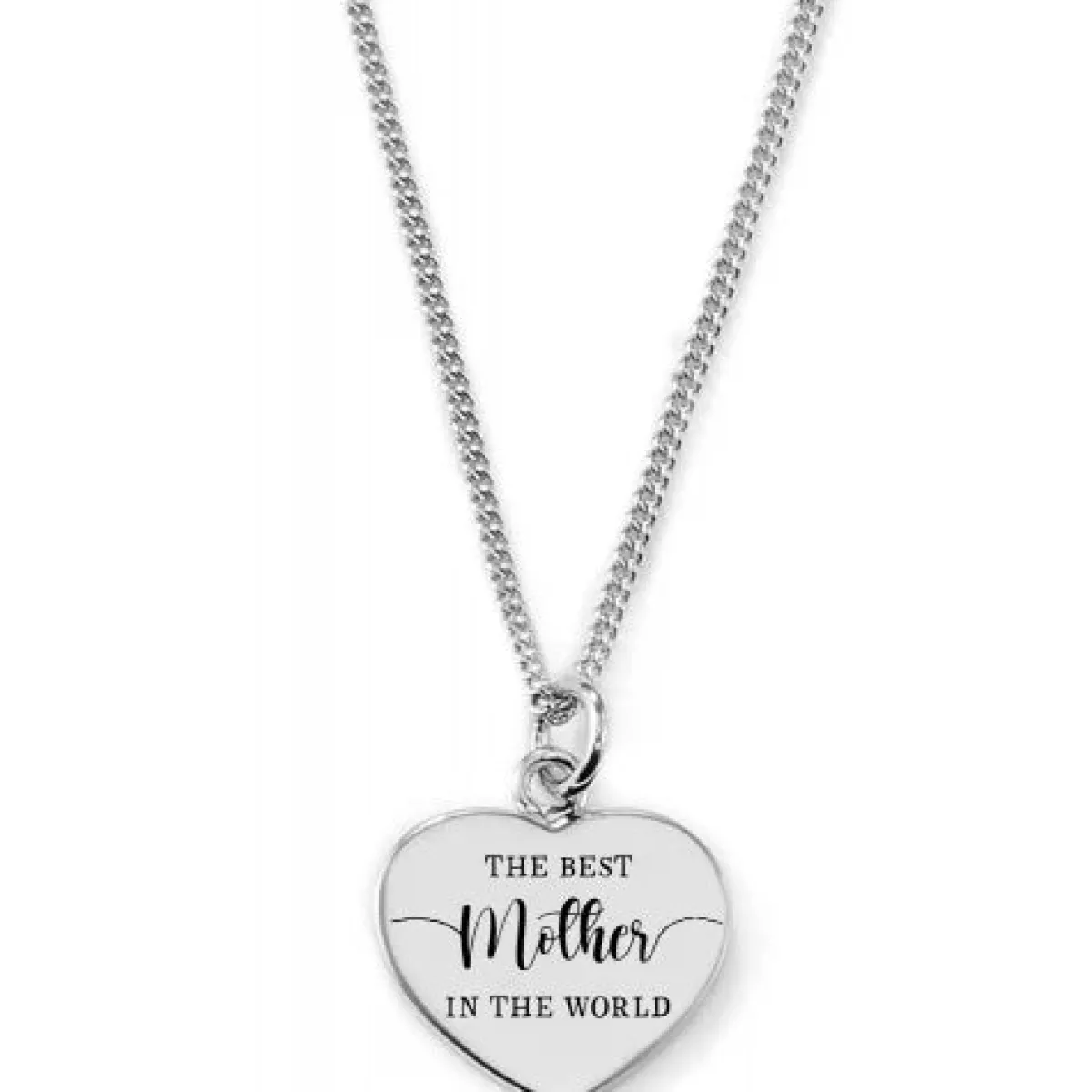 Schmuckladen Gravierbare Herzkette "The Best Mother in the World"^ Muttertag|Herzketten