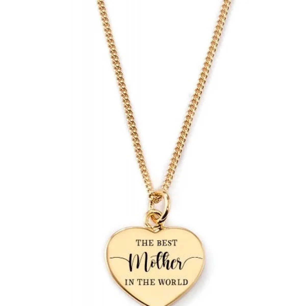 Schmuckladen Gravierbare Herzkette "The Best Mother in the World"^ Muttertag|Herzketten