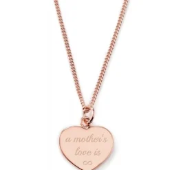 Schmuckladen Gravierbare Herzkette "A mothers love is infinite"^ Muttertag|Herzketten
