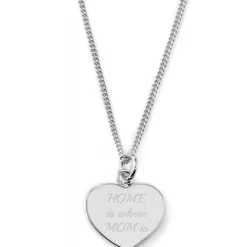 Schmuckladen Gravierbare Herzkette "Home is where Mom is"^ Muttertag|Herzketten