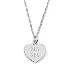 Schmuckladen Gravierbare Herzkette "MAMA"^ Muttertag|Herzketten