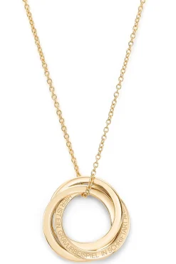 Schmuckladen Gravierbare Kette mit drei Ringen^ Muttertag|Valentinstag