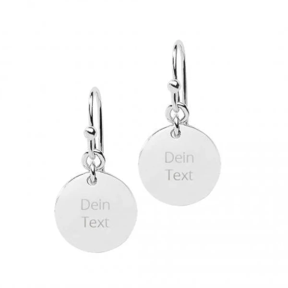 Schmuckladen Gravierbare Plättchen-Ohrringe "Your Choice" | 925 Sterlingsilber^ Ohrhänger|Schmuck