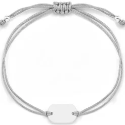 Schmuckladen Gravierbares Dog-Tag Armband Feminine - 925 Sterlingsilber^ Valentinstag|Stoffarmbänder