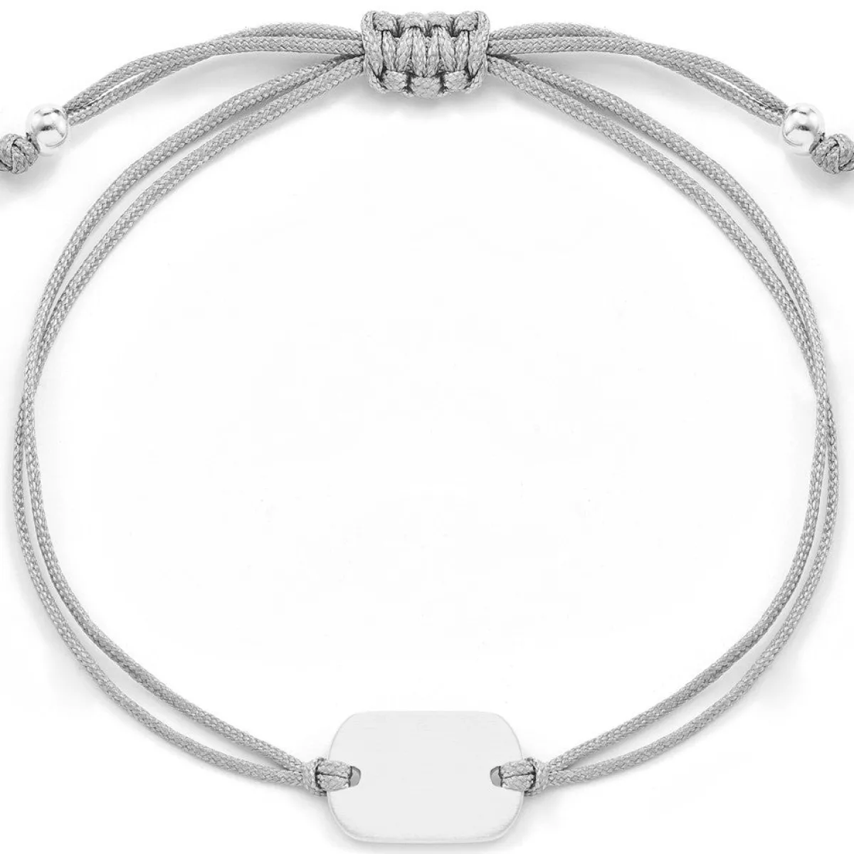 Schmuckladen Gravierbares Dog-Tag Armband Feminine - 925 Sterlingsilber^ Valentinstag|Stoffarmbänder