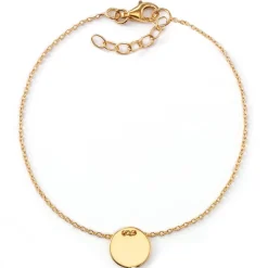 Schmuckladen Gravur-Armband mit Plättchen | 585 Echtgold^ Weihnachten|Schmuck