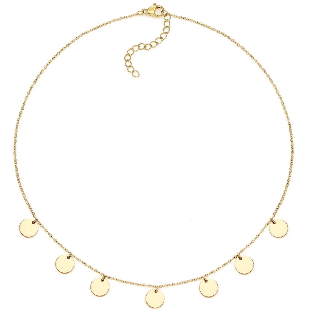 Schmuckladen Halskette Boho Disc^ Edelstahl Halsketten|Schmuck
