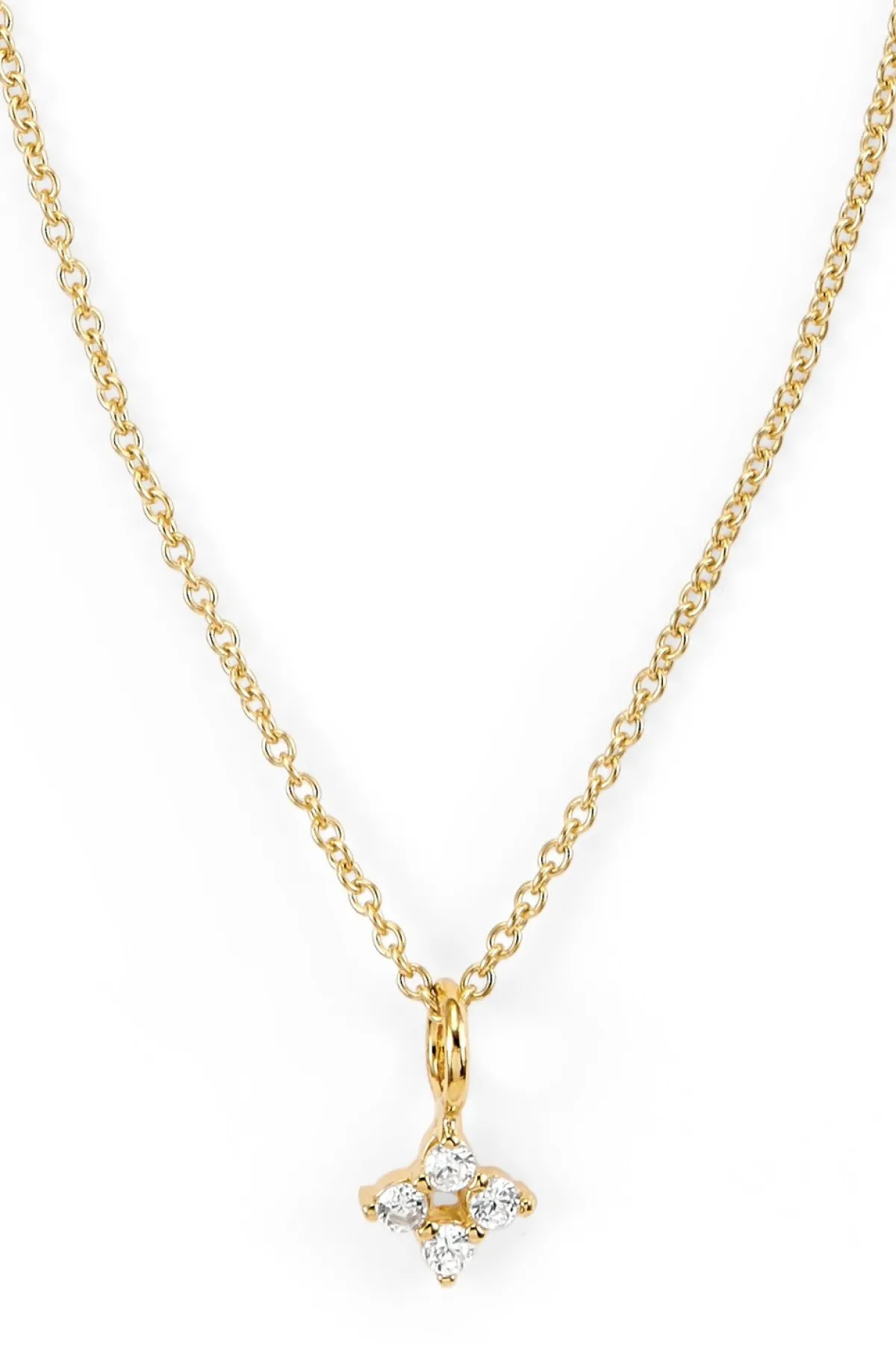 Schmuckladen Halskette Cluster mit Zirkonia - 925 Sterlingsilber^ Valentinstag|Schmuck