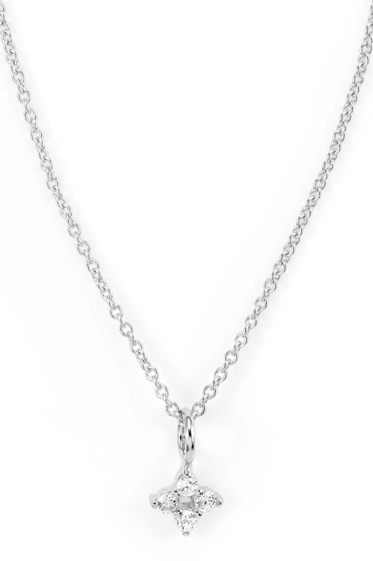 Schmuckladen Halskette Cluster mit Zirkonia - 925 Sterlingsilber^ Valentinstag|Schmuck