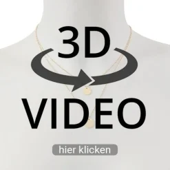 Schmuckladen Halskette Double Plate^ Valentinstag|Edelstahl Halsketten