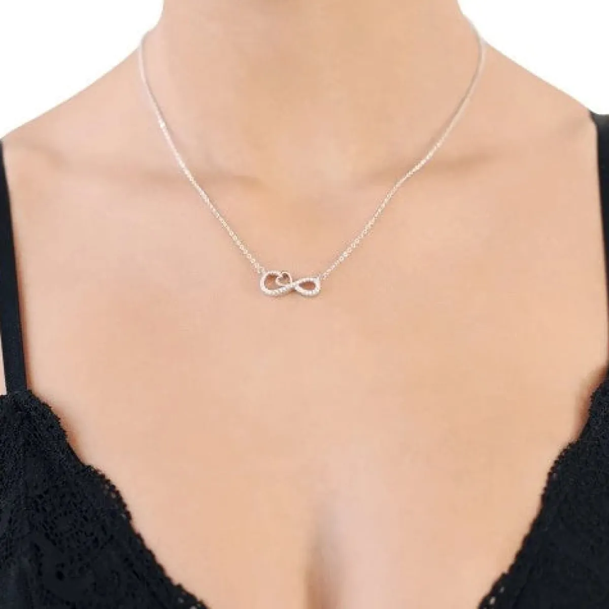 Schmuckladen Halskette Infinity Herz^ Muttertag|Valentinstag