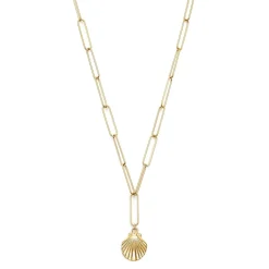 Schmuckladen Halskette Jakobsmuschel^ Edelstahl Halsketten|Schmuck