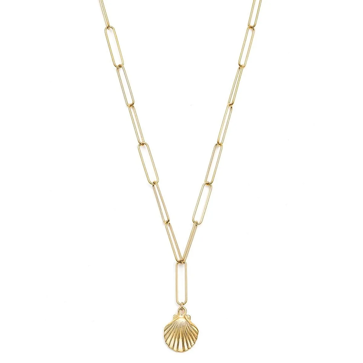 Schmuckladen Halskette Jakobsmuschel^ Edelstahl Halsketten|Schmuck