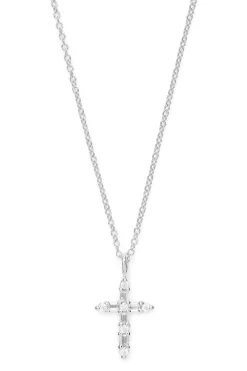 Schmuckladen Halskette Kreuz mit Zirkonia - 925 Sterlingsilber^ Konfirmation|Schmuck
