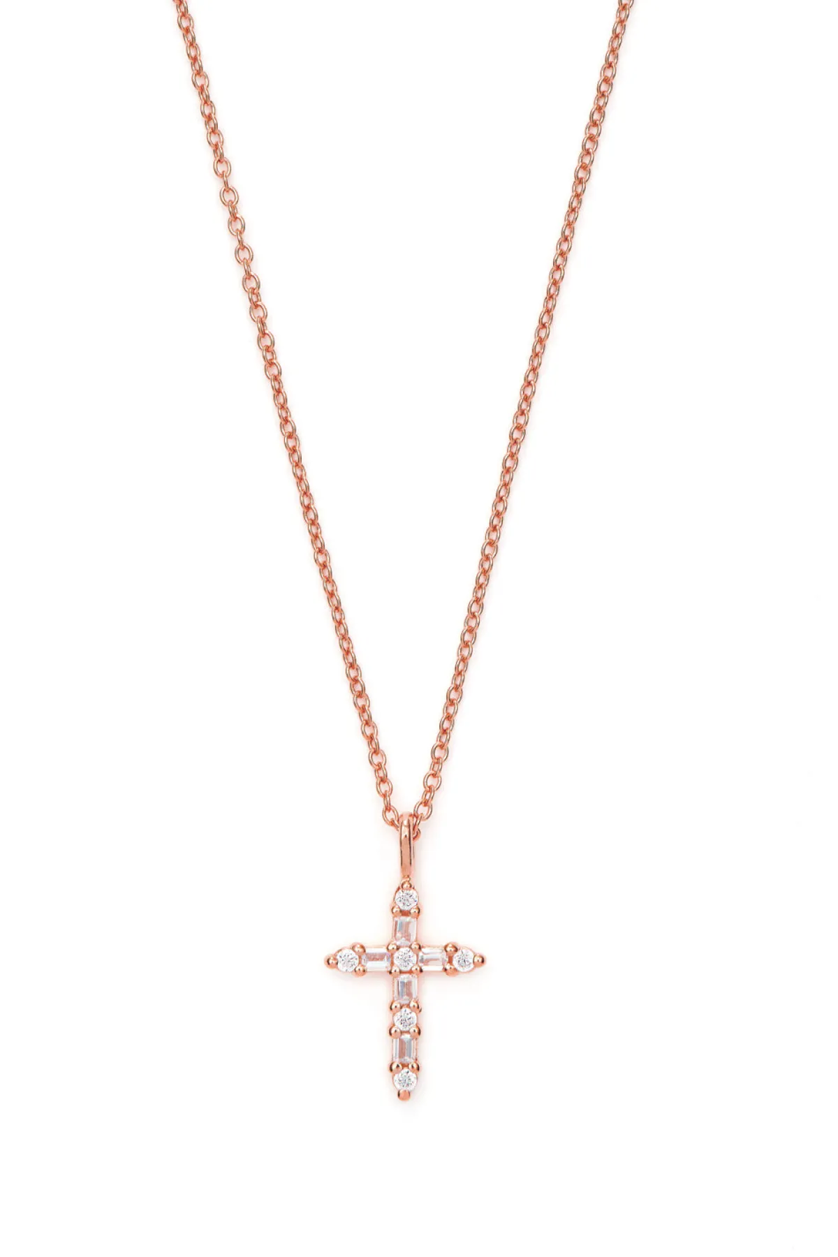 Schmuckladen Halskette Kreuz mit Zirkonia - 925 Sterlingsilber^ Konfirmation|Schmuck