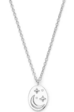Schmuckladen Halskette Luna mit Zirkonia - 925 Sterlingsilber^ Schmuck