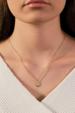 Schmuckladen Halskette Luna mit Zirkonia - 925 Sterlingsilber^ Schmuck