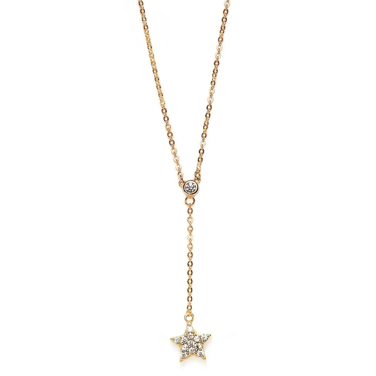 Schmuckladen Halskette mit Stern und Zirkonia by Ernestine Palmert - 925 Sterlingsi^ Schmuck