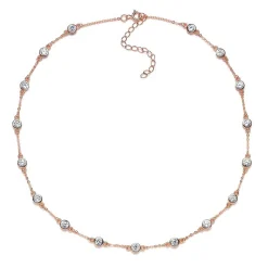 Schmuckladen Halskette mit Zirkonia - 925 Sterlingsilber^ Schmuck