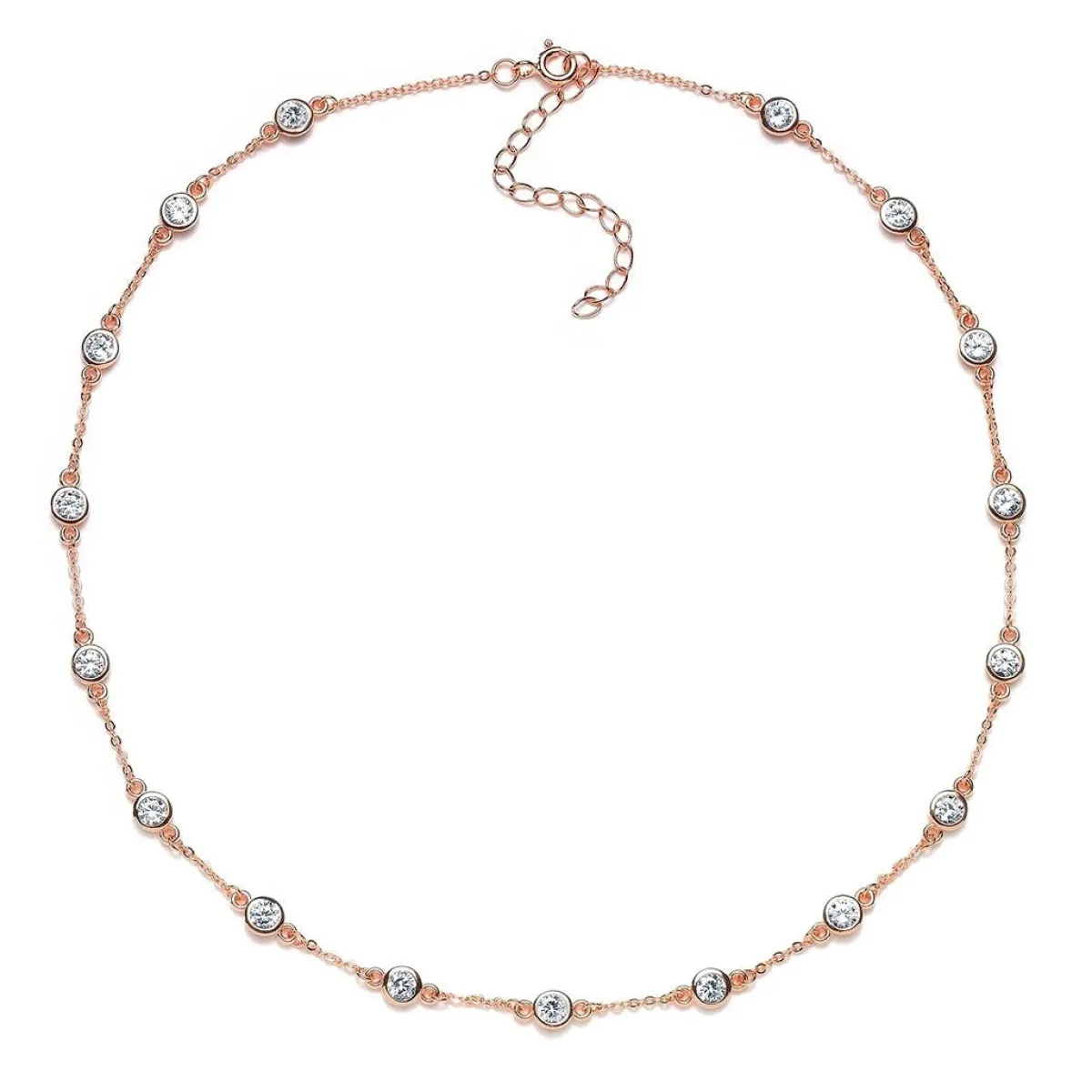 Schmuckladen Halskette mit Zirkonia - 925 Sterlingsilber^ Schmuck