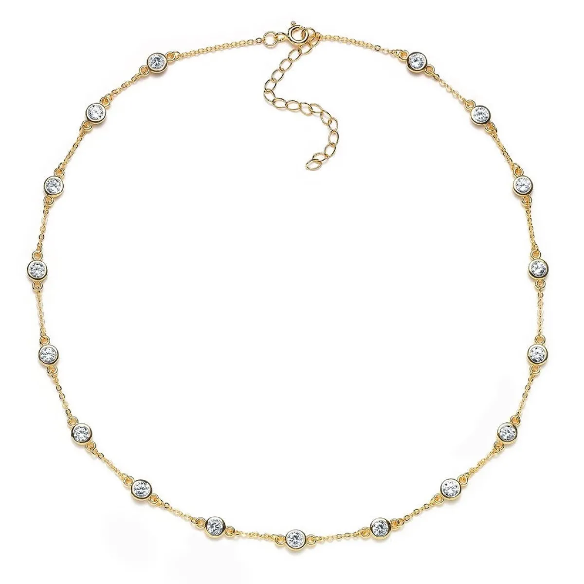 Schmuckladen Halskette mit Zirkonia - 925 Sterlingsilber^ Schmuck