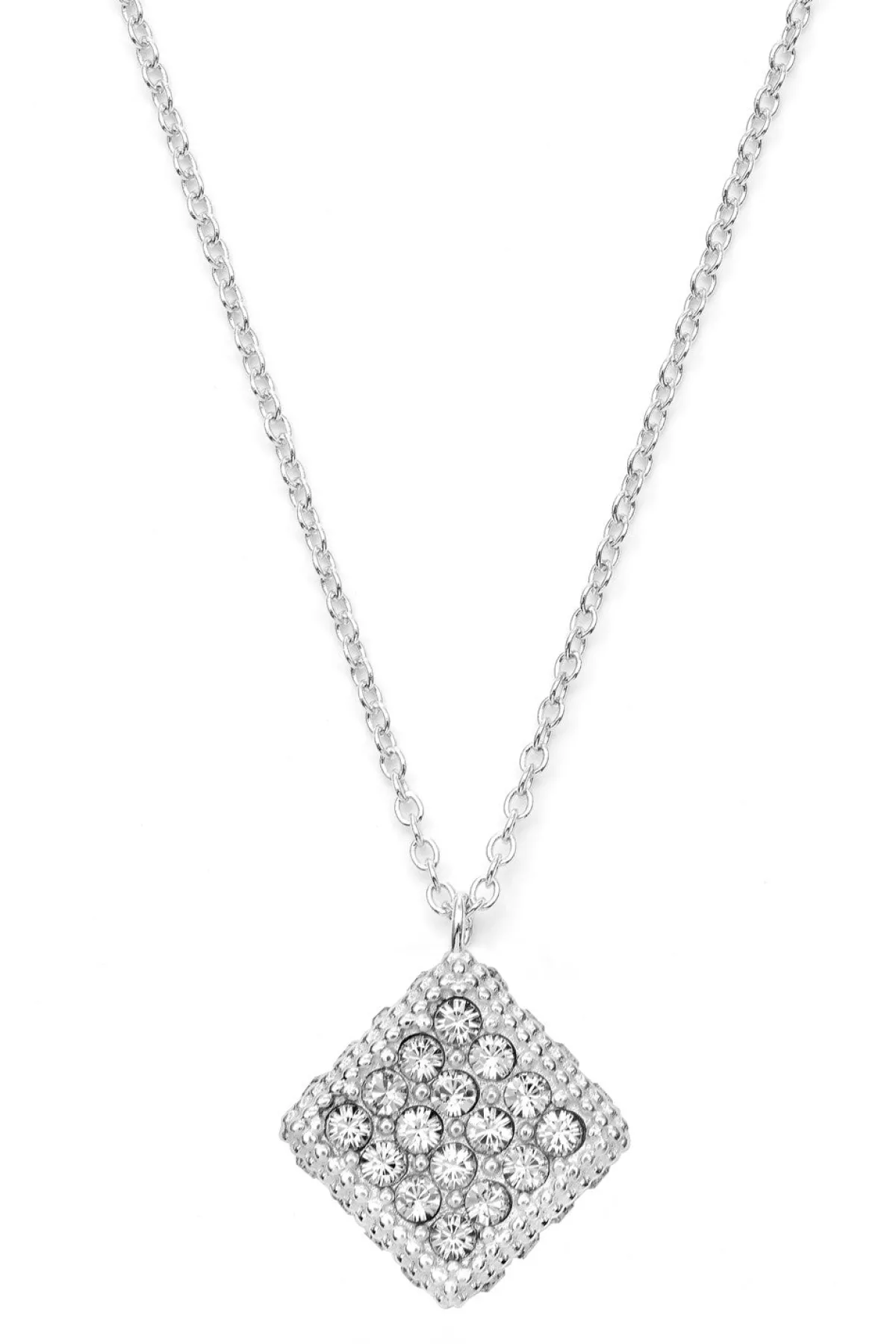 Schmuckladen Halskette Rhombus mit Zirkonia -^ Schmuck