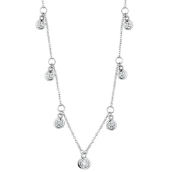 Schmuckladen Halskette Seven Zirkonia - 925 Sterlingsilber^ Schmuck