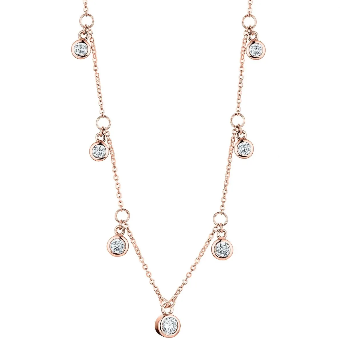 Schmuckladen Halskette Seven Zirkonia - 925 Sterlingsilber^ Schmuck