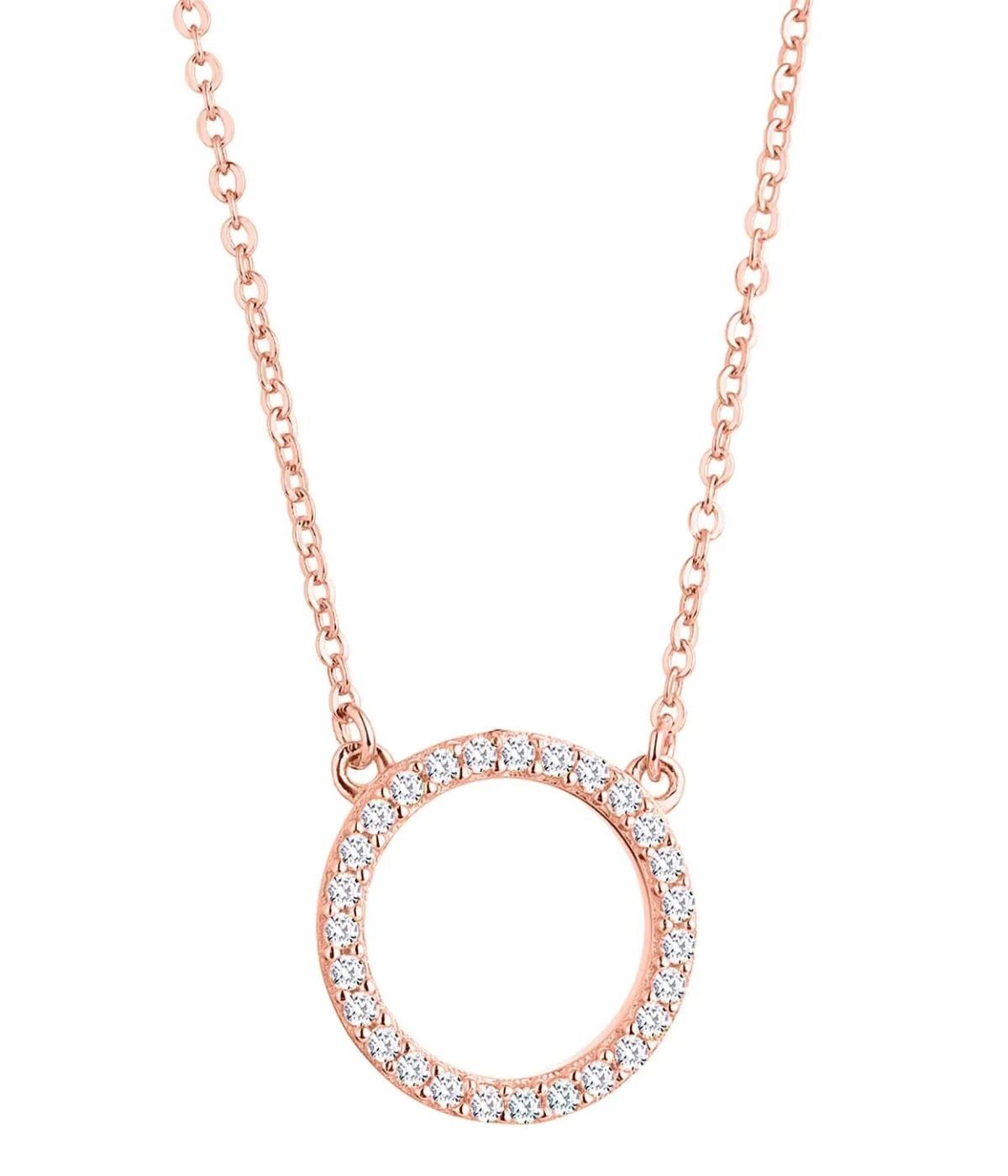 Schmuckladen Halskette Sparkling Circle 925 Sterlingsilber^ Schmuck
