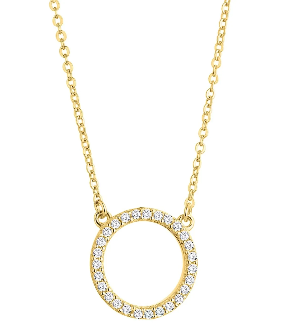 Schmuckladen Halskette Sparkling Circle 925 Sterlingsilber^ Schmuck