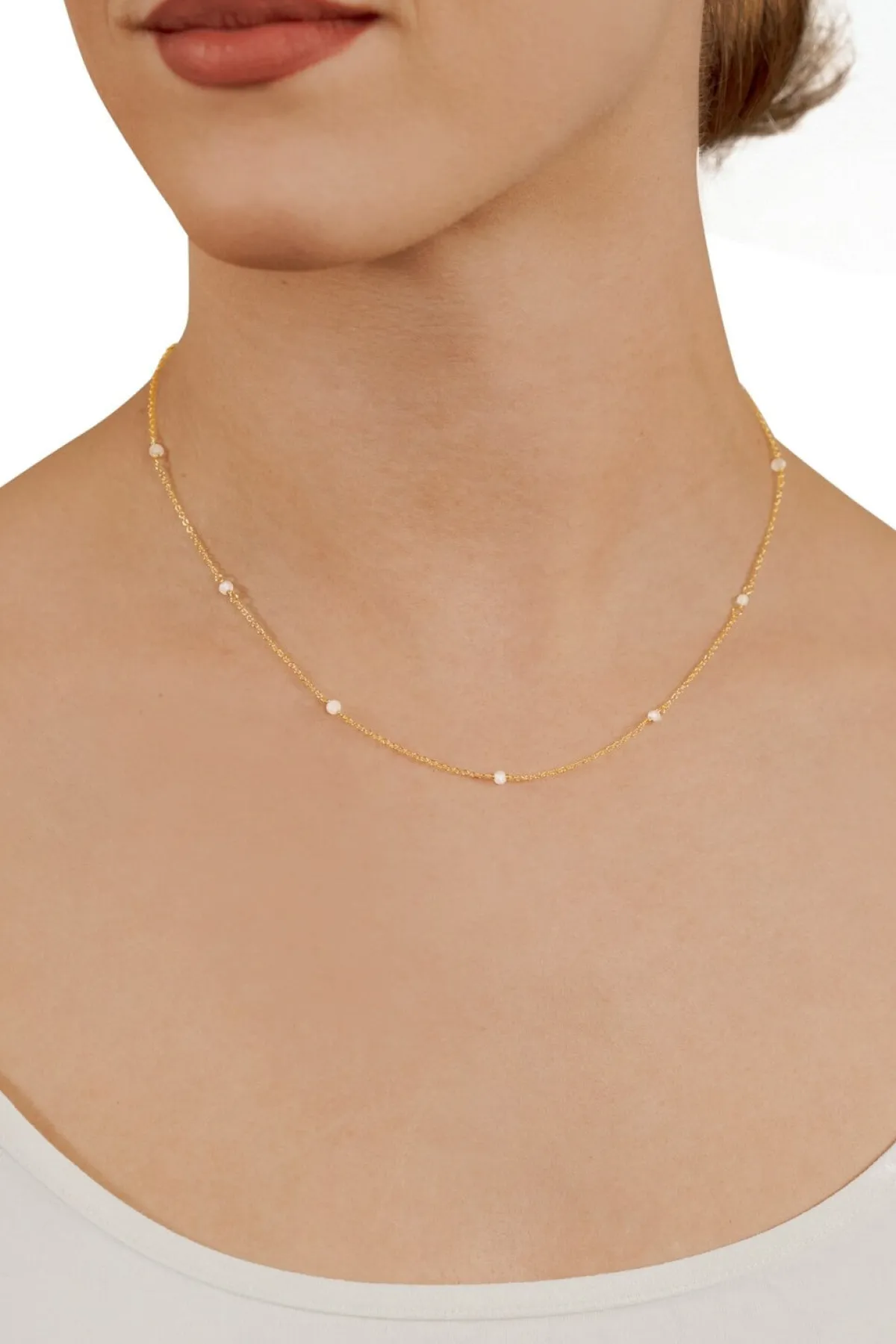 Schmuckladen Halskette Supernal mit Mondstein - 925 Sterlingsilber^ Schmuck