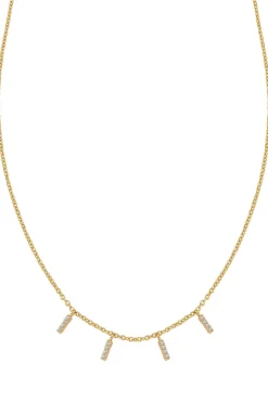 Schmuckladen Halskette Triple Sparkle mit Zirkonia - 925 Sterlingsilber^ Schmuck