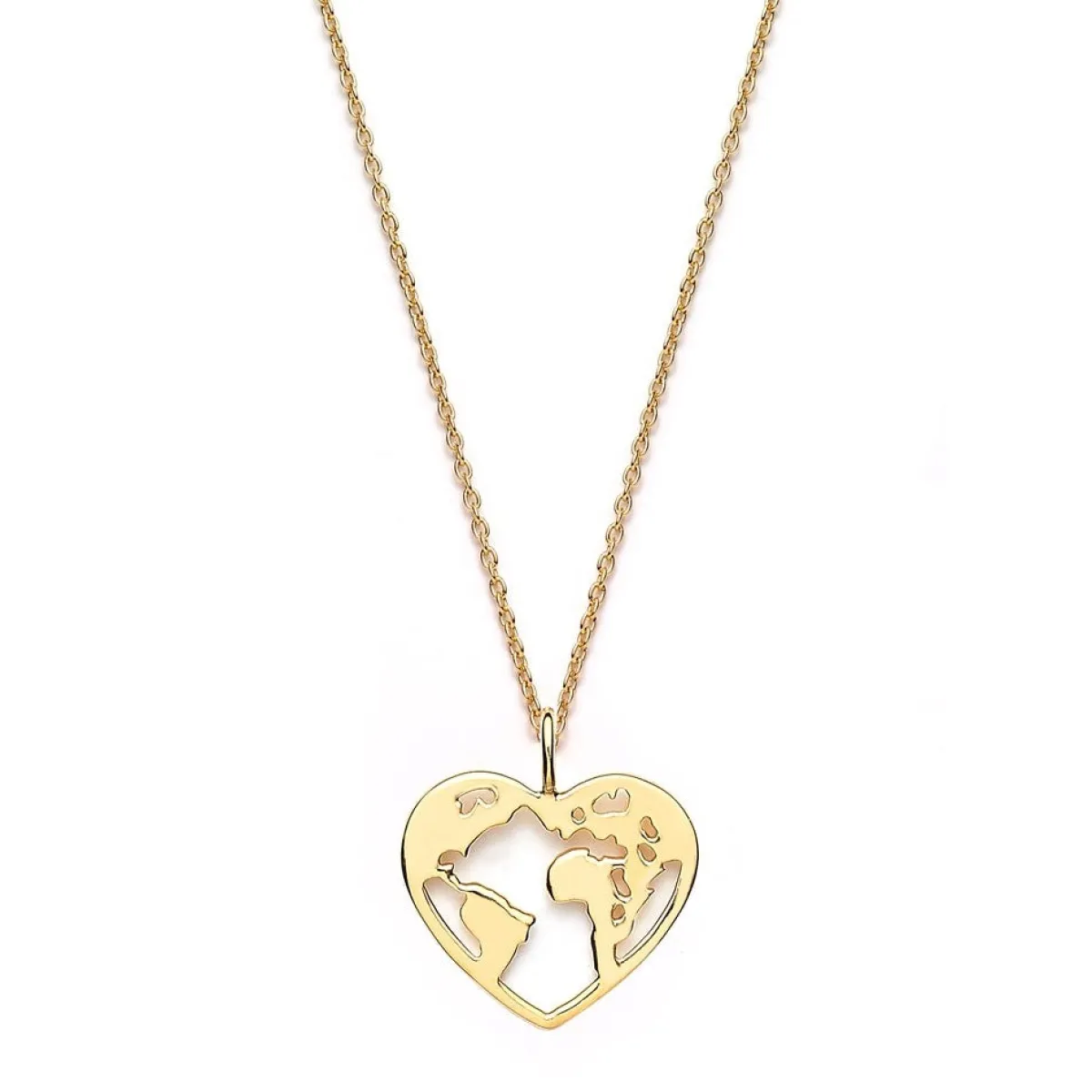 Schmuckladen Halskette Weltenherz - 925 Sterlingsilber^ Muttertag|Valentinstag