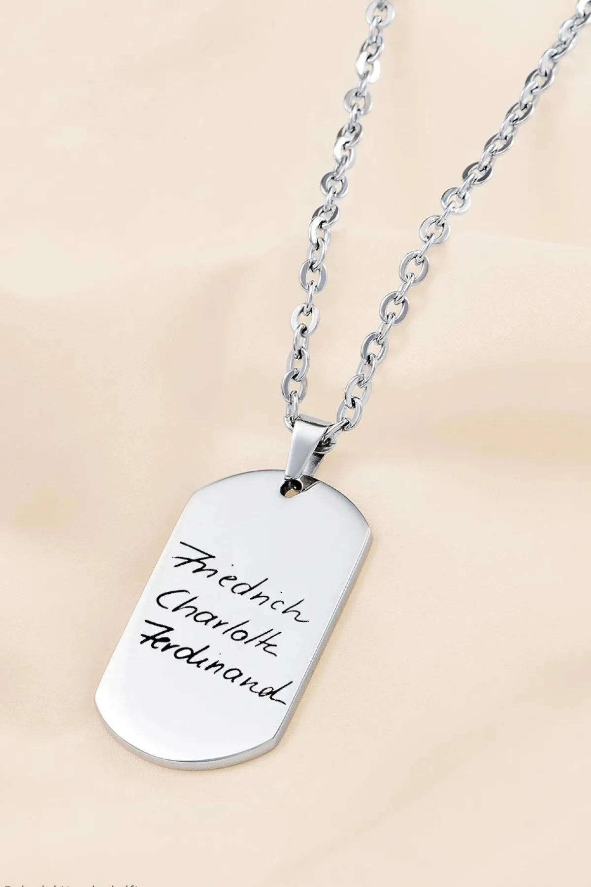 Schmuckladen Herren-Halskette Dog Tag^ Edelstahl Halsketten|Schmuck Mit Abdrücken