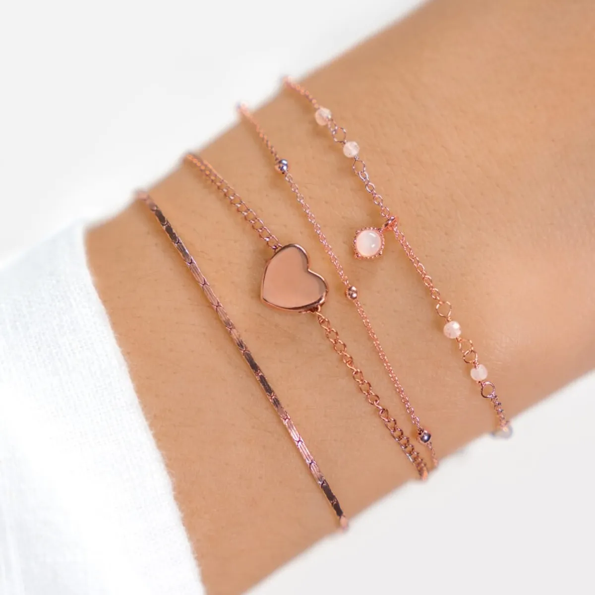 Schmuckladen Herz-Armband - individuell gravierbar - 925 Sterlingsilber^ Muttertag|Valentinstag