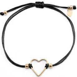 Schmuckladen Herz-Armband Deep Love | individuell gravierbar^ Valentinstag|Stoffarmbänder