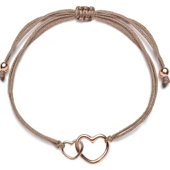Schmuckladen Herz-Armband Double Feeling - 925 Sterlingsilber^ Valentinstag|Stoffarmbänder