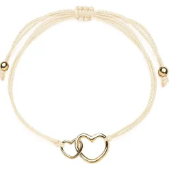 Schmuckladen Herz-Armband Double Feeling - 925 Sterlingsilber^ Valentinstag|Stoffarmbänder