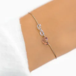 Schmuckladen Herzarmband Lovely Infinity - gravierbar^ Valentinstag|Muttertag