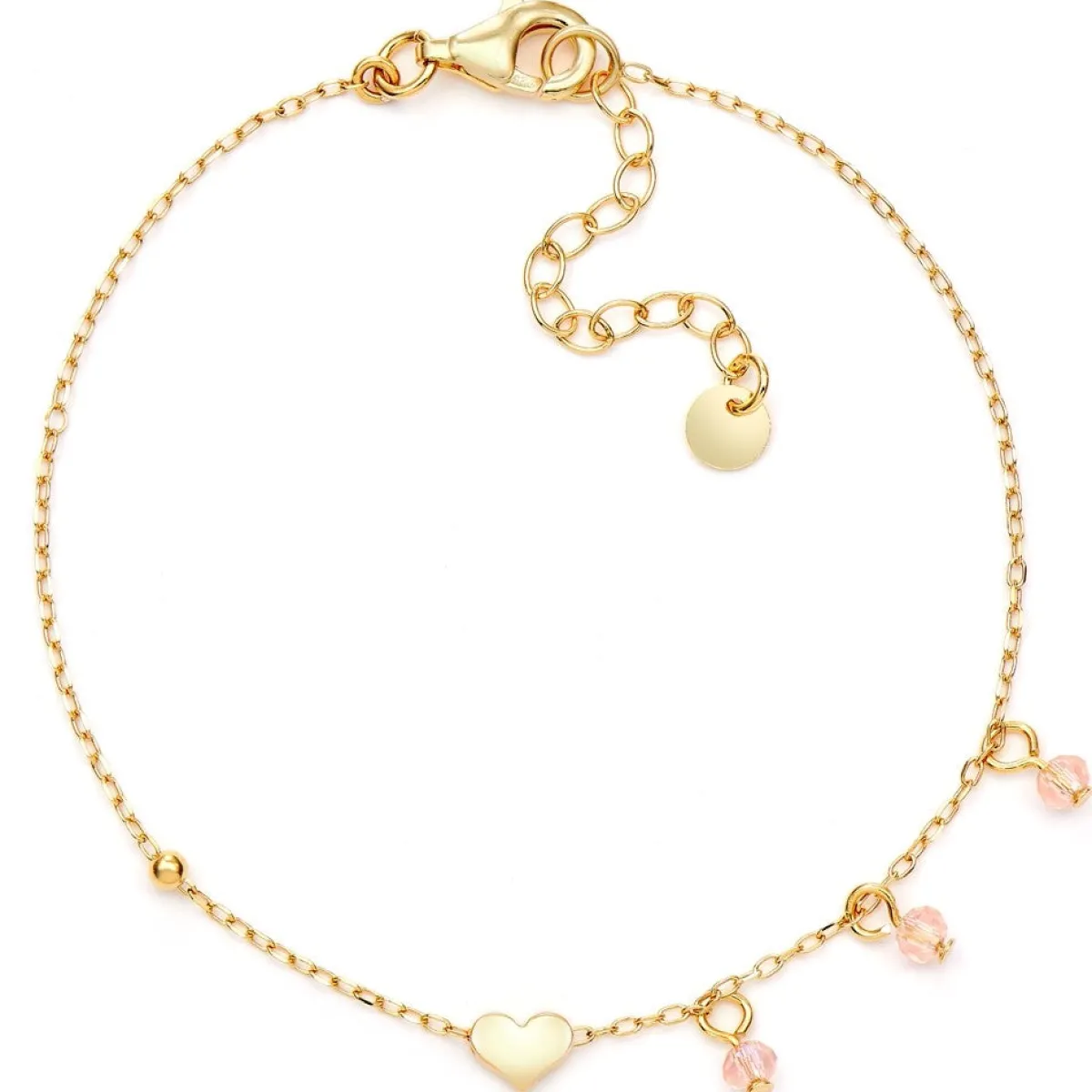 Schmuckladen Herzarmband Rose Drops mit Zirkonia - 925 Sterlingsilber^ Muttertag|Valentinstag