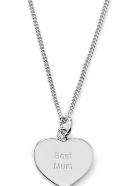 Schmuckladen Herzkette - Best Mum - Rückseitengravur möglich^ Herzketten|Personalisierter Schmuck Für Mamas