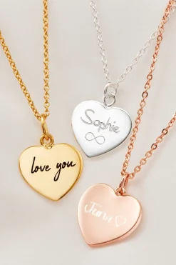 Schmuckladen Herzkette - Little Heart - individuell gravierbar | 585 Echtgold^ Weihnachten|Schmuck