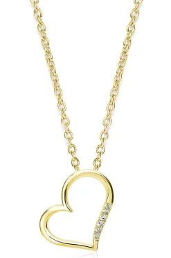 Schmuckladen Herzkette mit Zirkonia - 925 Sterlingsilber^ Weihnachten|Schmuck