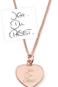 Schmuckladen Herzkette "Deine Handschrift" - individuell gravierbar | 585 Echtgold^ Valentinstag|Echtgold