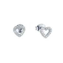 Schmuckladen Herz-Ohrstecker - 925 Sterlingsilber^ Valentinstag|Ohrstecker