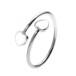 Schmuckladen Herz-Ring Double Love - größenverstellbar^ Schmuck