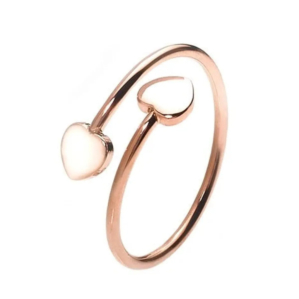 Schmuckladen Herz-Ring Double Love - größenverstellbar^ Schmuck
